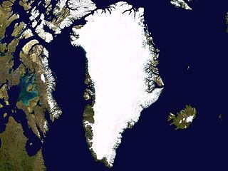 Satellite image of Greenland