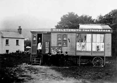 Portable photography studio in Ireland, by W.B. Micklethwaite