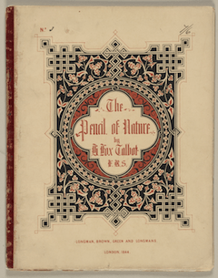The Pencil of Nature cover, 1844