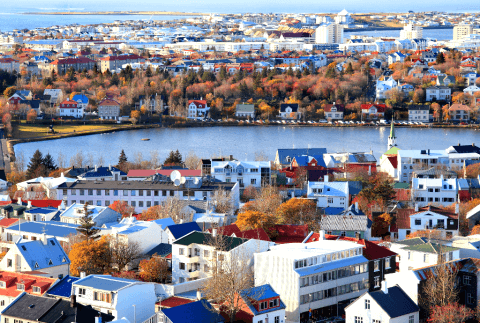 View from Hallgrímskirkja, Reykjavík