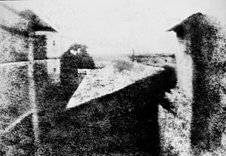 View from the window at Le Gras, by Nicéphore Niépce