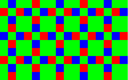 Fujifilm X-Trans sensor matrix