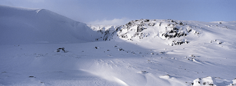 Highlands of Iceland in winter