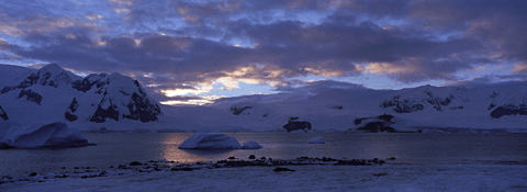 Camp on Rongé Island, Antarctica