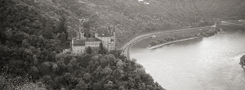 Castle Katz with Loreley rock in the background