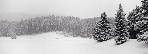 Lenzerheide, Grisons, Switzerland in winter