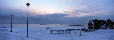 Equinox evening in Ilulissat, Greenland