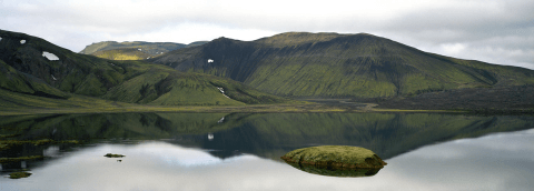 Lake near Landmannalaugar, Highlands of Iceland