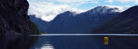 Aurlandsfjorden in Flåm, Norway