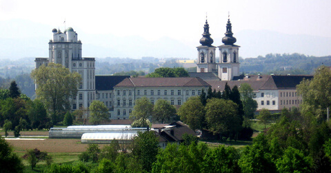 Kremsmünster Abbey from northeast