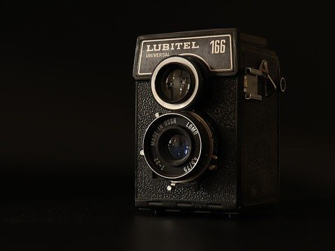 Vintage medium format twin-lens reflex camera