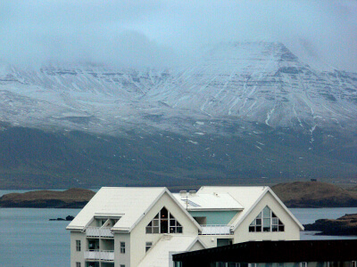 Mount Esja as seen from Reykjavík