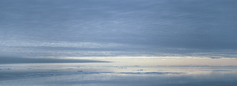 Overcast weather in Lancaster Sound, Canadian Arctic