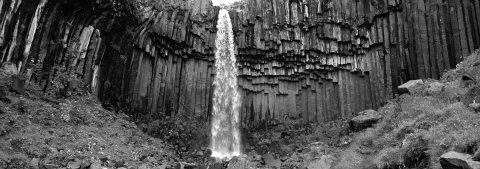 Svartifoss waterfall in Iceland