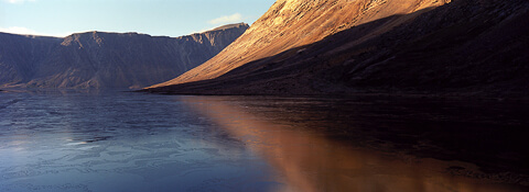 Fresh ice in Saglek Fjord, Labrador