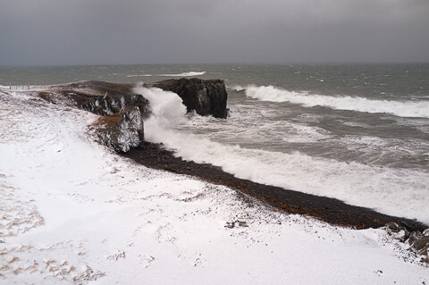 Stormy sea, North Iceland