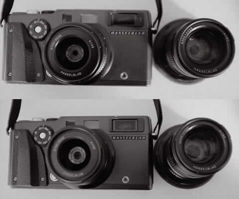 XPan lenses set to different apertures